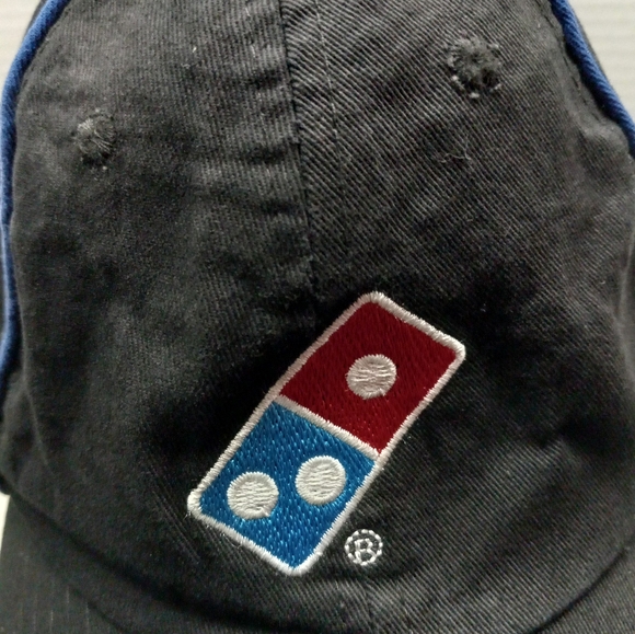 Domino’s Pizza Embroidery Logo Black Unisex Print Regular Adjustable Strap Cap - Picture 5 of 10